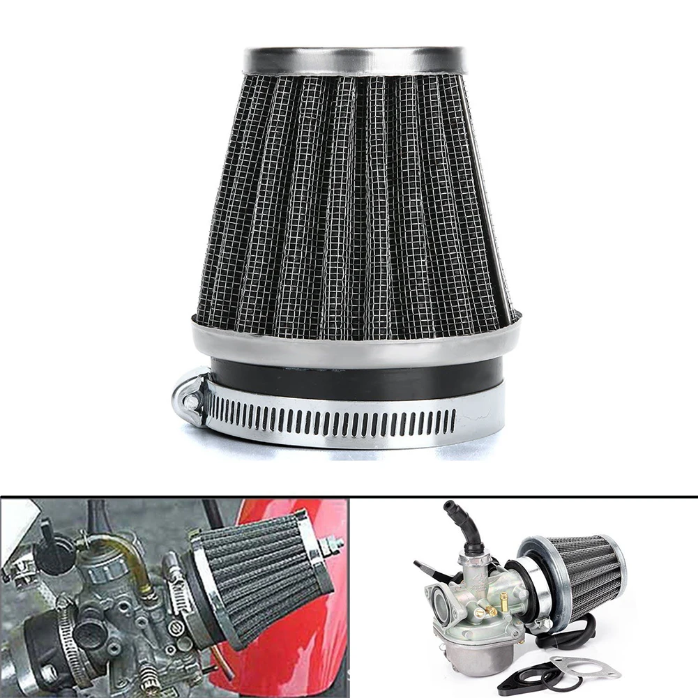 

Universal Motorcycle Air Filter 60mm Air Intake Filter Height Flow Cone Cold Air Intake Reusable For Motocross Motorcycle ATV
