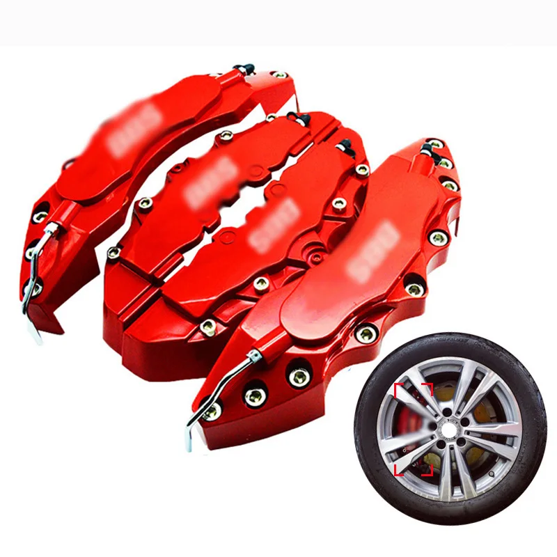 

Fit 18"19"20"21"22" Wheel Size High Quality Heat-resisting ABS Plastic for BBS 3D Sticker Disc Brake Caliper Cover Accessories