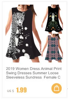 Женское платье с животным принтом, летние свободные платья без рукавов, женская повседневная одежда, Vestido