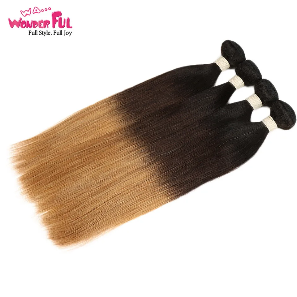 WA... замечательные прямые волосы 10 22 дюйма M Remy 1B/4/27 #1B/4/30 # перуанские 100%