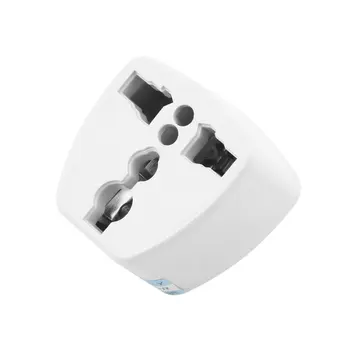 

Universal AU UK US To EU AC Power Plug Adapter Adaptor Converter Outlet Home Travel Wall AC Power Charger White