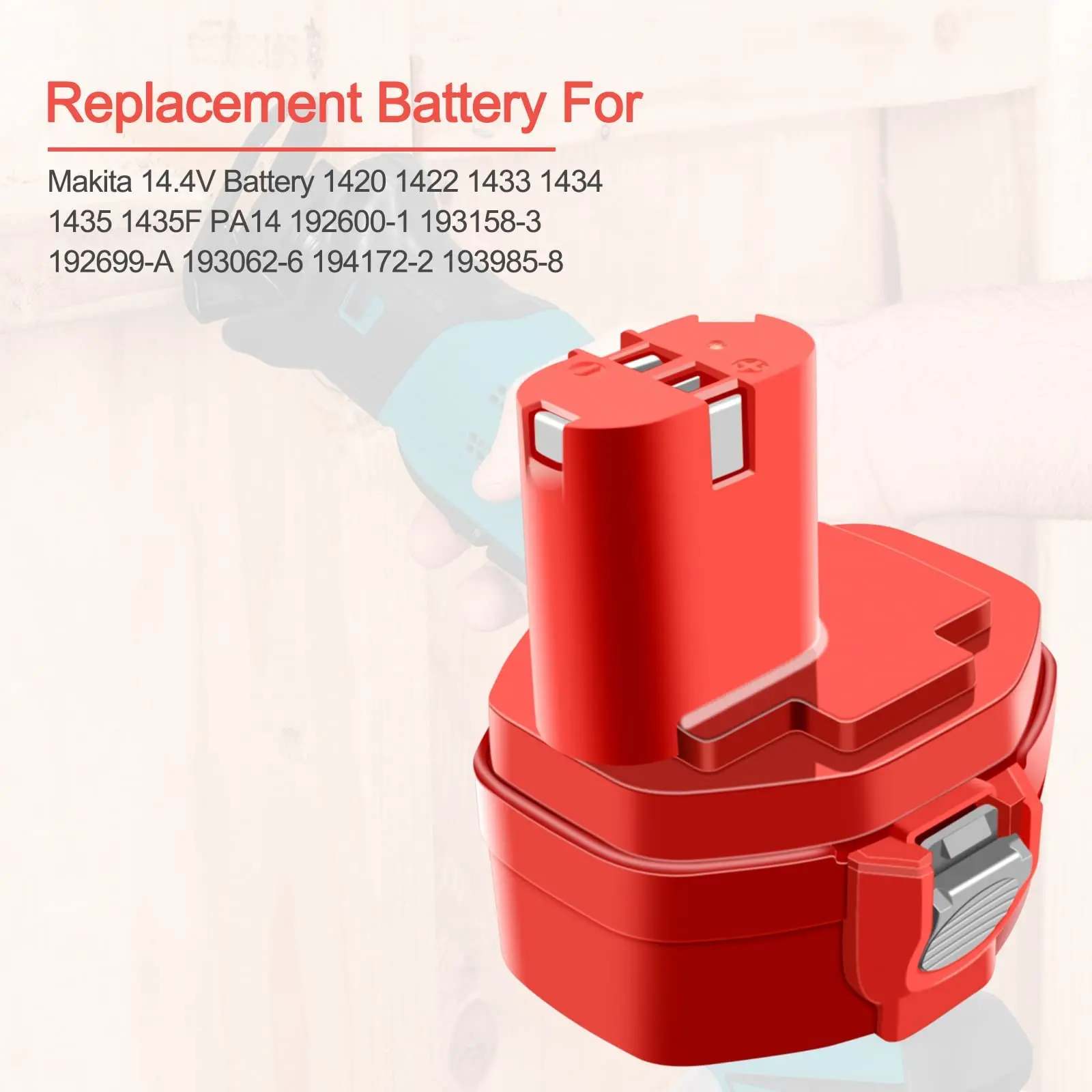 14.4V 3500mAh Screwdriver battery For Makita Rechargeable Battery Power Tools Bateria PA14 1422,1420,192600-1, 6281D,6280D Drill