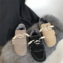 Женская обувь на плоской подошве; Новинка года; Сезон Зима; в стиле ретро; в стиле Харадзюку; красивая обувь; женская обувь из плотного бархата и хлопка; повседневная обувь