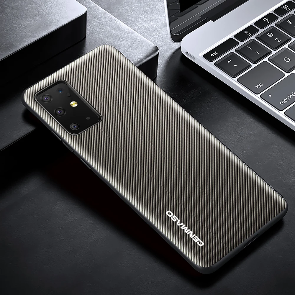 Противоударный чехол для samsung S11 Plus, чехол для samsung Galaxy A51, A71, S11e, S11 Plus, углеродное волокно, текстура кожи, полный Чехол