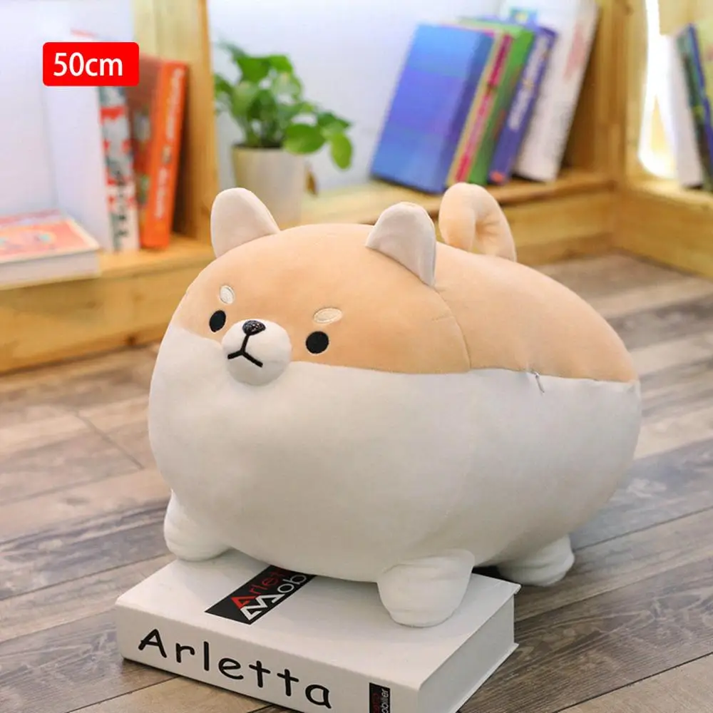 40/50 см милый Косплей Shiba «Лисья Секретная служба»(Inu собака плюшевая кавайная Игрушка подарки ко дню Валентина плюшевая игрушка-животное корги чай рождественские подарки Подушка для детей - Цвет: brown 50cm