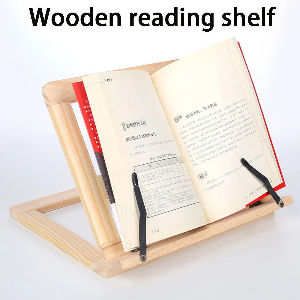 

Wooden Eye Protection Reading Bookshelf Music Folder Flat Bracket Office Tools