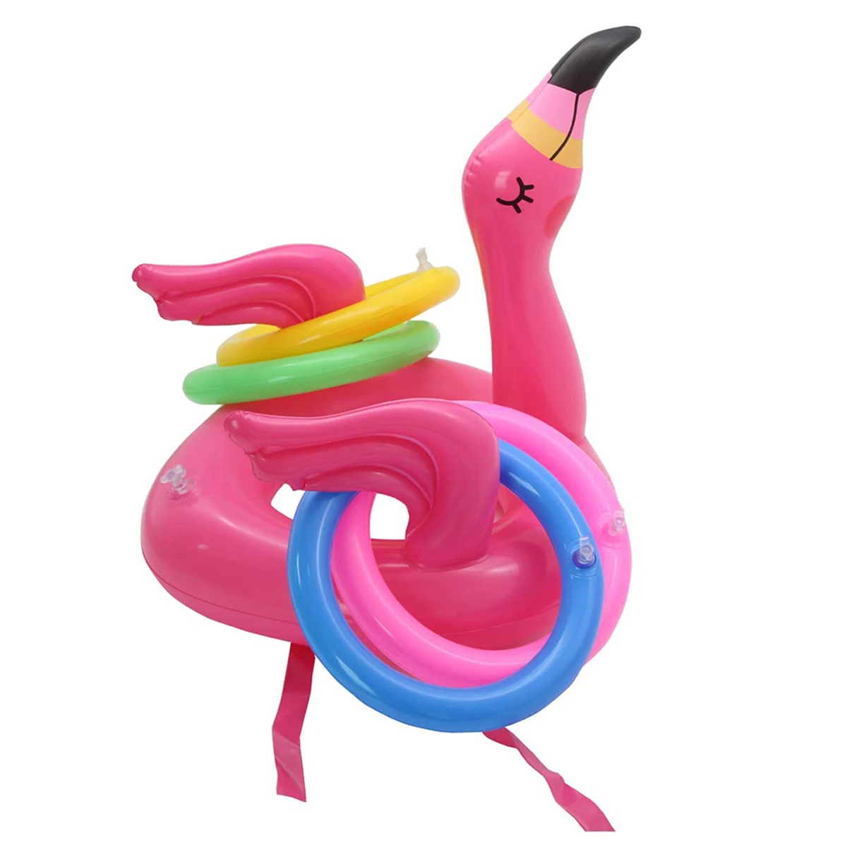 Portable Inflatable Flamingo Head Hat 