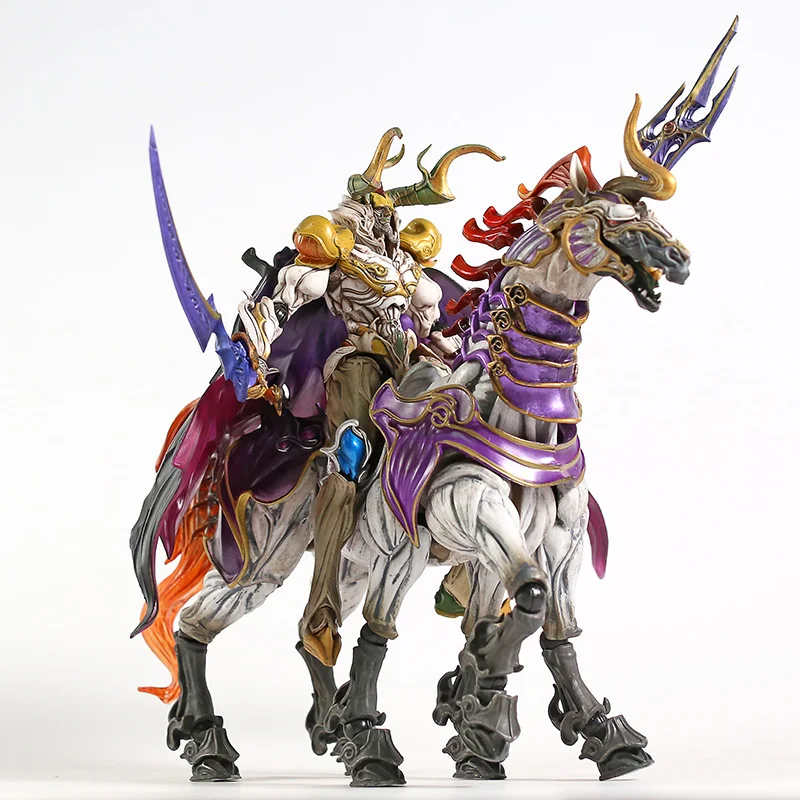 Play Arts Kai FF13Final Fantasy XIII Odin& Sleipnir Variant фигурка ПВХ фигурка модель игрушки