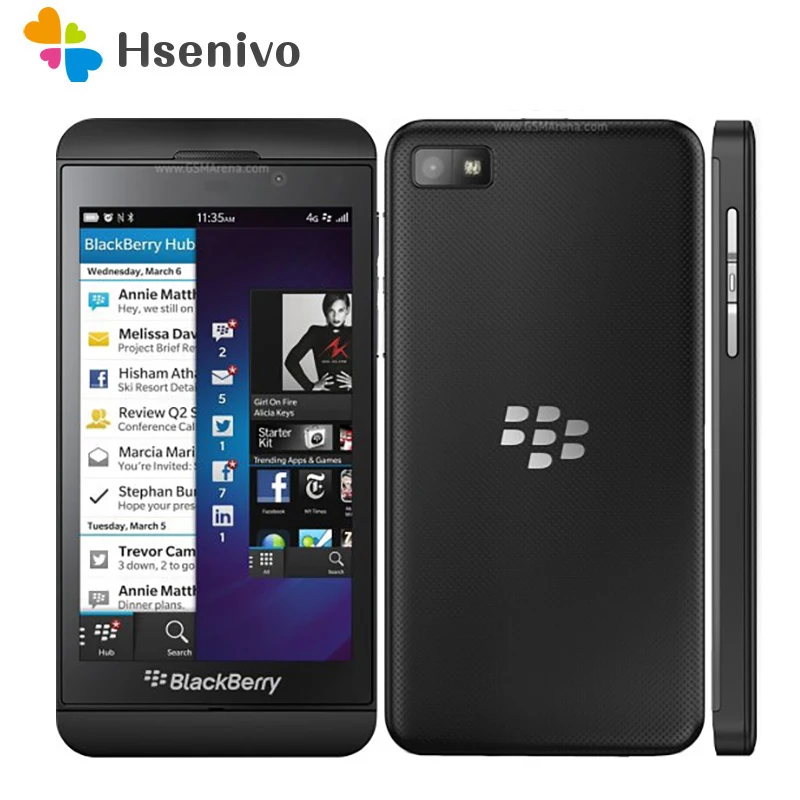 Blackberry-Teléfono Móvil Inteligente Z10 renovado, dispositivo móvil con doble núcleo, GPS, WiFi, 8MP, 4,2 pulgadas, 2GB RAM, 16GB ROM, desbloqueado, envío gratis