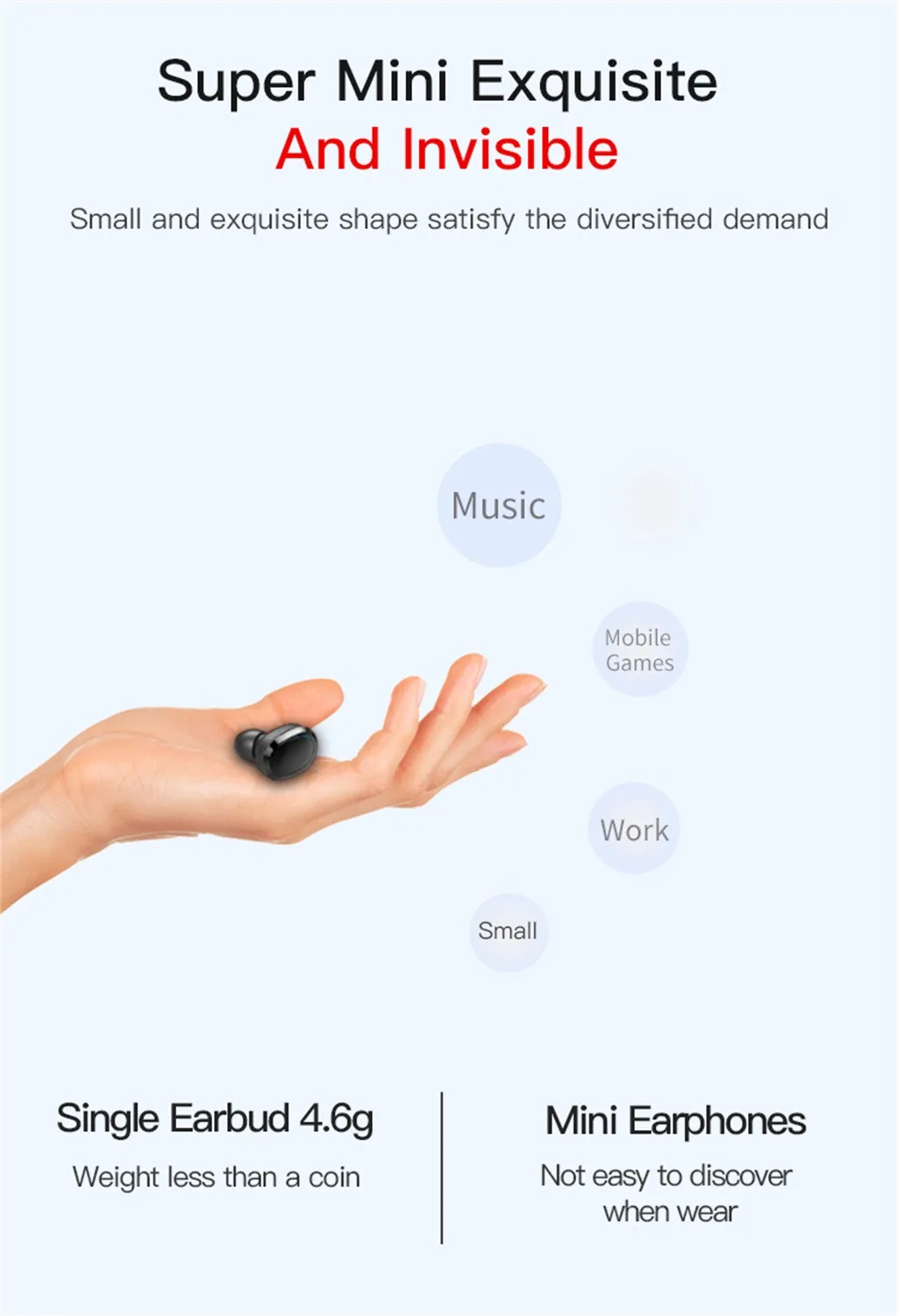 Беспроводные наушники Bluetooth 5,0, гарнитура TWS, мини-наушники, стерео наушники с откидной крышкой, два наушника, интеллектуальное шумоподавление