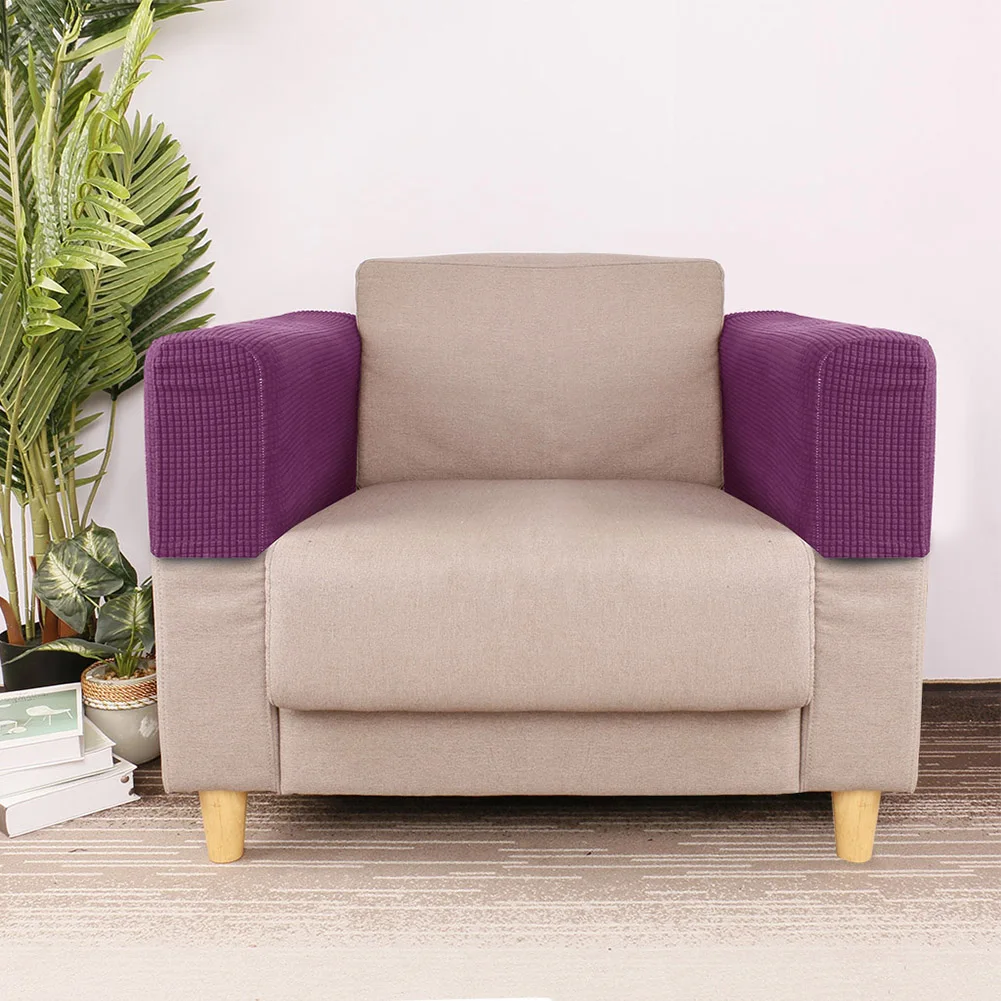 2 Pcs 4 colors Armrest Covers Stretch Set Chair Sofa Arm Protectors US Seller MX 