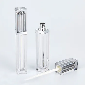 

20pcs Silver 5ml Empty Lipgloss Bottle DIY Lip Gloss Container Transprent Refillable Bottles Empty Lipgloss Bottle