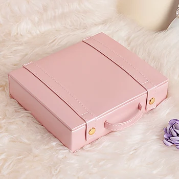 

Best Travel Jewelry Packing Box Cosmetic Makeup Organizer Jewelry Box Earrings Display Rings Organizer Jewelry Carrying Case Pi