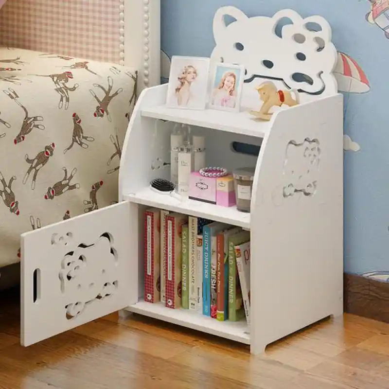 Contracted And Contemporary Bedside Table Assembly Pvc Locker Children Bedroom Living Room Sofa Cabinet Of Narrow Mini Receive A