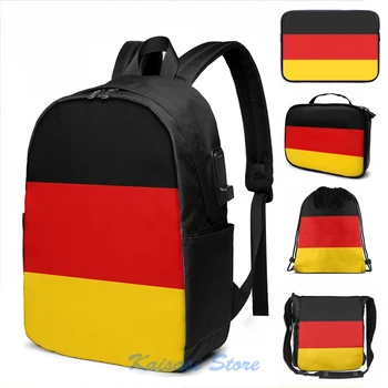 

Germany Weltmeisterschaft Fahne Duvet - Deutschland Flag Tagesdecke USB Charge Backpack Cosmetic bag Travel laptop bag