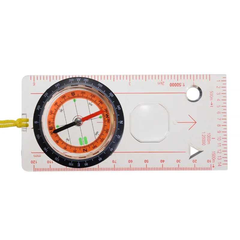 Scouts Military Compass Scale Ruler Baseplate Mini For Camping Hiking/ Comp G2L7 