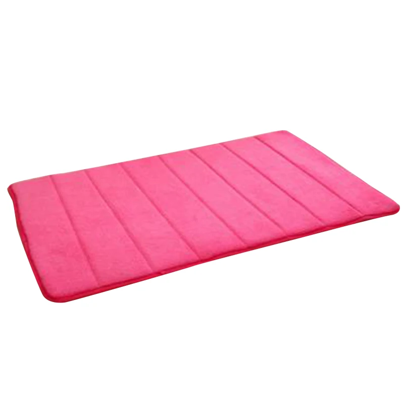rose red 1 шт. 40*60 см водопоглощающий коврик для ванной комнаты, коврик для ванной комнаты из кораллового флиса с эффектом памяти, коврик для ванной, коврик для кухонной двери - Цвет: rose red