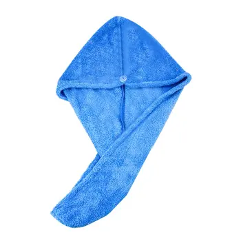 

Adult Dry Hair Cap Female Hair Towel Super Absorbent Hair Dry Towel Wipe Quick-drying Long Hair Hood Coral Fleece Breathable