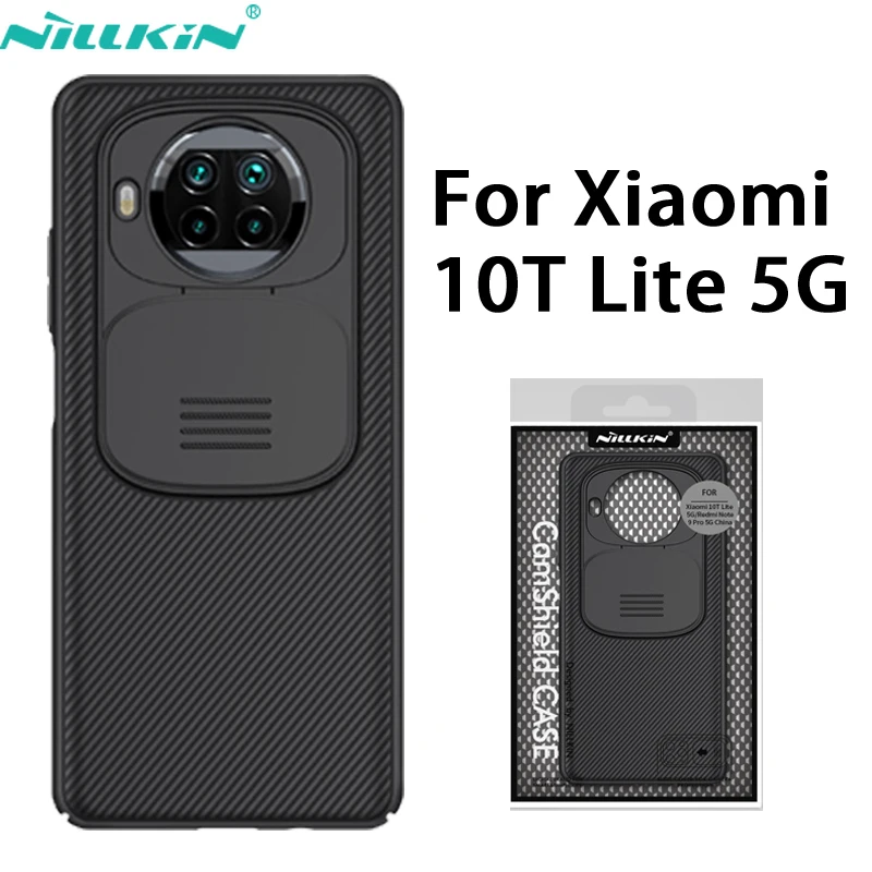 Чехол для Xiaomi MI 10T Pro Lite защитный чехол Nillkin камеры сдвижная задняя крышка Redmi 9T 9 Power