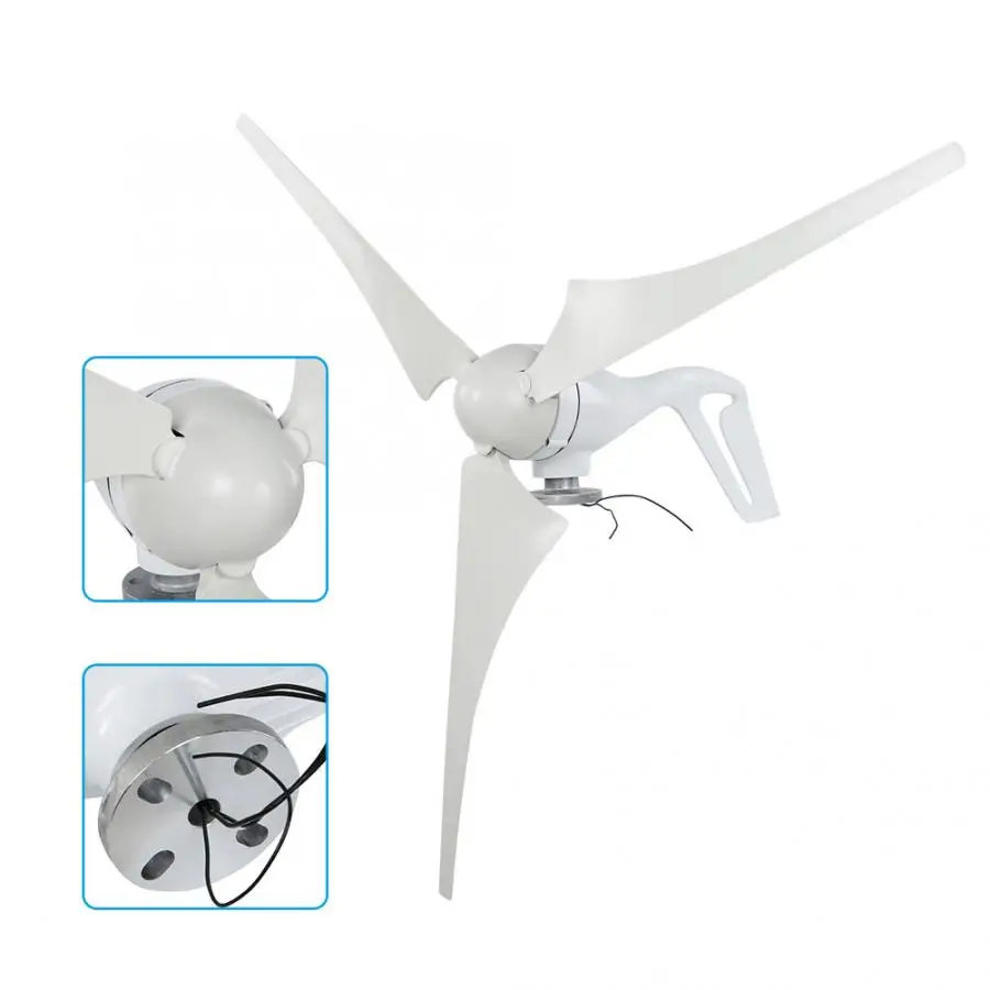 Hydro Generator NE-200S3 Wind Generator 200W 3PCS 580mm Nylon Fiber Wind Blades Power Windmill Power Generator