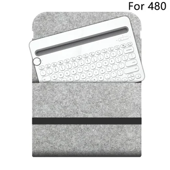 

Compact Anti Shock Flexible Accessories Cover Storage Felt Carrying Case Protective Keyboard Bag Portable For Logitech K380