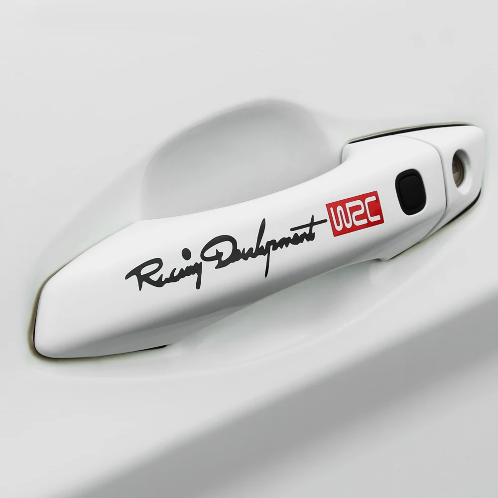 Наклейки на автомобильные ручки WRC Rally Racing полосатые наклейки для mazda 3 6 cx 5 mitsubishi