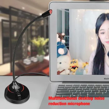 

Microphone Noise Reduction 360 Degree Omnidirectional Adjustable Angle for Gaming ND998