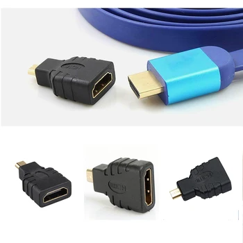 

Switching Video PVC Micro HDMI Adapter Male To Female Plug Anti Interference High Definition Portable For Raspberry Pi 4 B