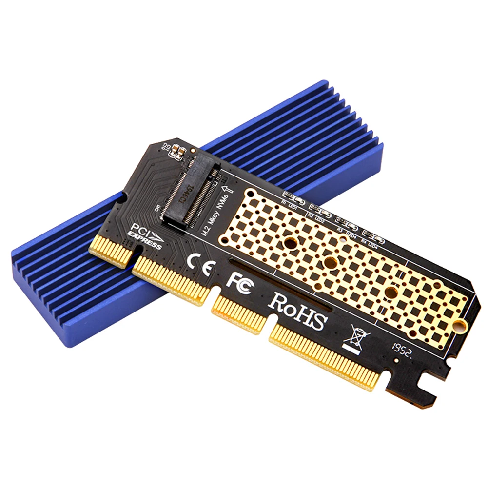 Плата расширения M.2 NVMe на PCIE NGFF SSD Disk M Key адаптер преобразователя корпус |