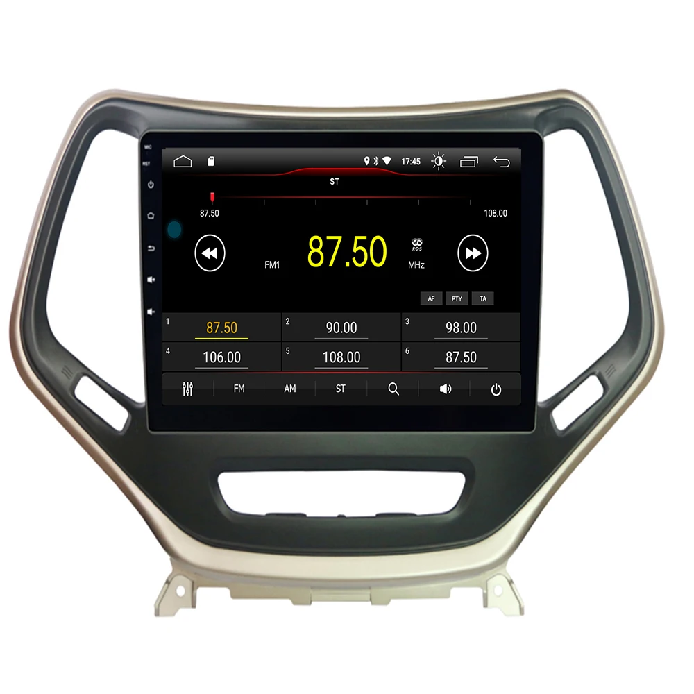 Clearance 10.2" 2 din android 9.0 Car Radio Car DVD Player for jeep cherokee 2014-2019 head unit Car Audio Stereo BT USB 3G  camera maps 2