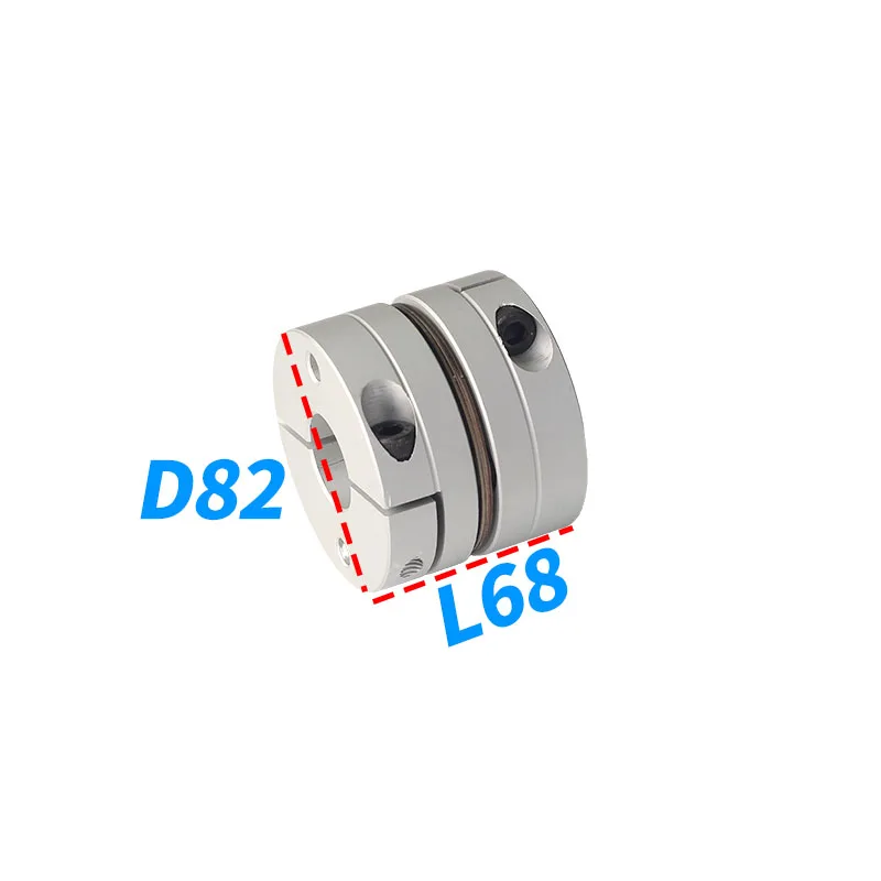 

D68L54 Aluminum Bellow Shaft Coupler Single Diaphragm Coupling Connector Flexible Laminated Servo Motor Screw CNC 3D Printer