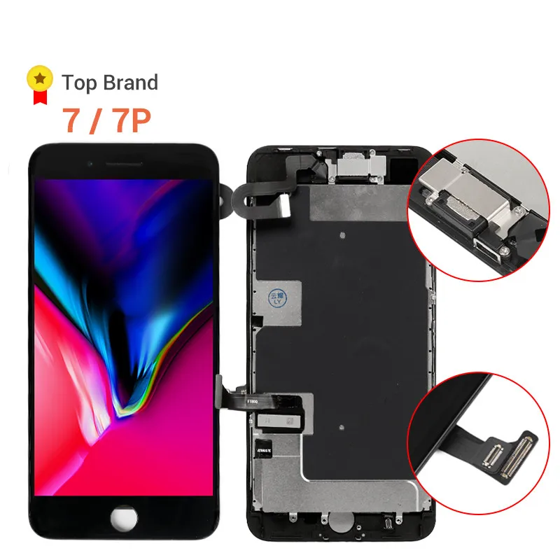 

Neewsoll Black/White LCD Display For iPhone 7 Plus 3D Touch Screen Digitizer Assembly For iPhone 7 plus No Dead Pixel LCD Screen