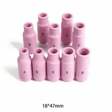 Популярные 51 TIG сварки Керамика чашки газовое Len комплект для Миллер, резак фонарь 17/18/26 с высоким качеством