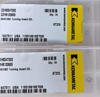 

10PCS KENNAMETAL CDHB120605 KT315
