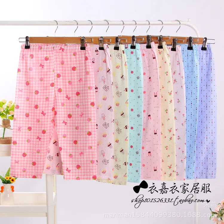 

Spring And Summer Children Home Pants Pure Cotton Double Layer Gauze Pajama Pants BOY'S Girls Pajama Pants Special Offer Process