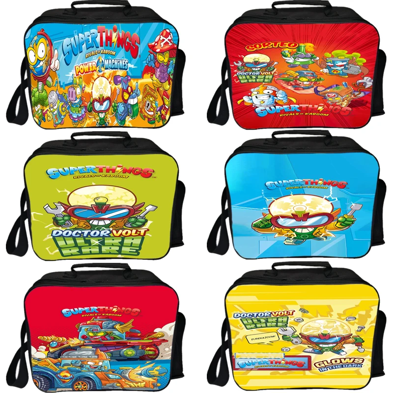 Fiambrera portátil Super Zings serie 7 para estudiantes, fiambrera para niños, caja de almacenamiento de comida para escuela y oficina, contenedor Bento
