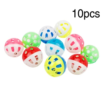 

10Pcs/lot Cat Toy Rabbit Fur False Mouse Pet Cat Toys Feather Rainbow Ball Toy Cats Funny Playing Toys For Cats Kitten mascotas