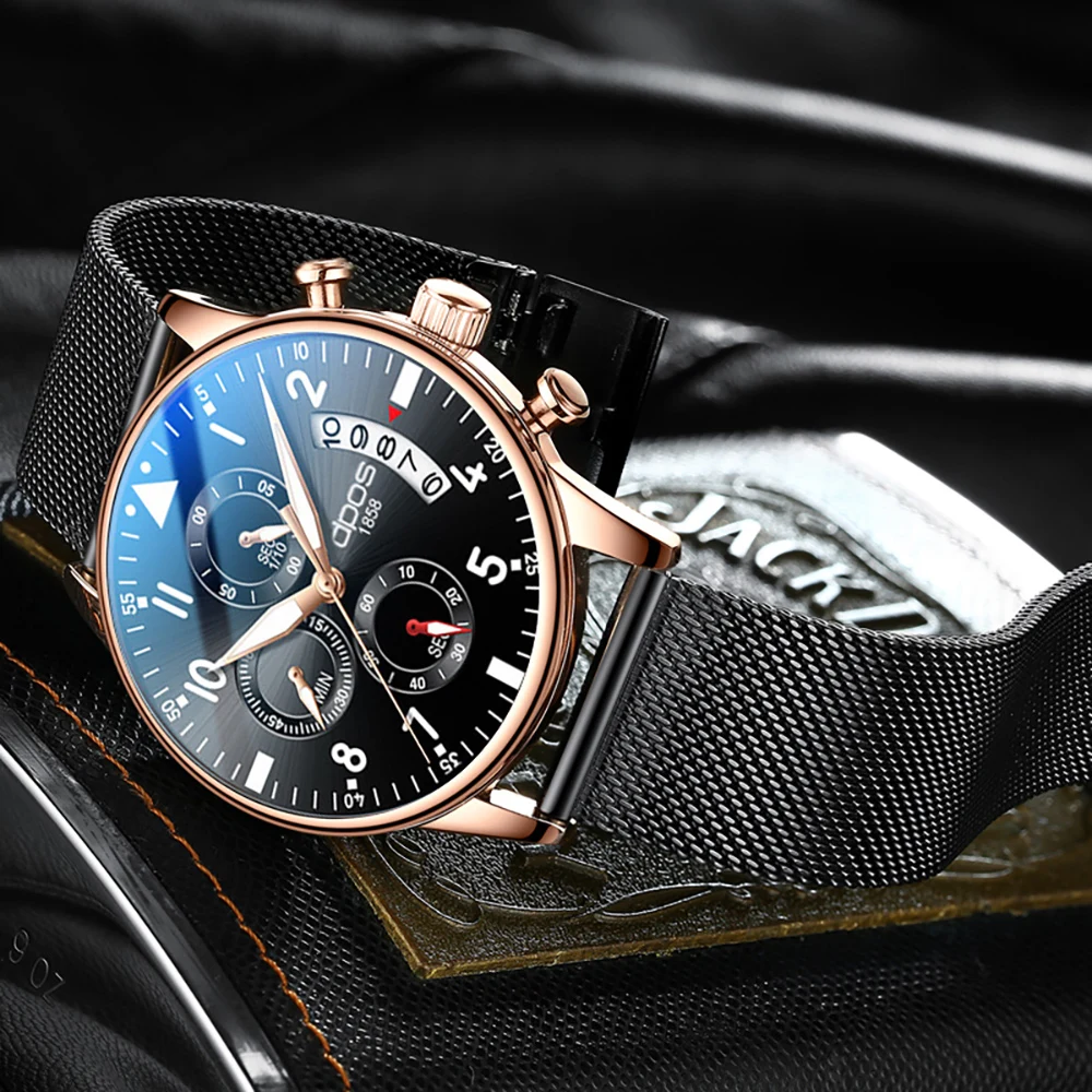 Модные новые Брендовые мужские кварцевые Военные бизнес-часы с хронографом водонепроницаемые нарядные спортивные часы Montre Homme Relogio Masculino