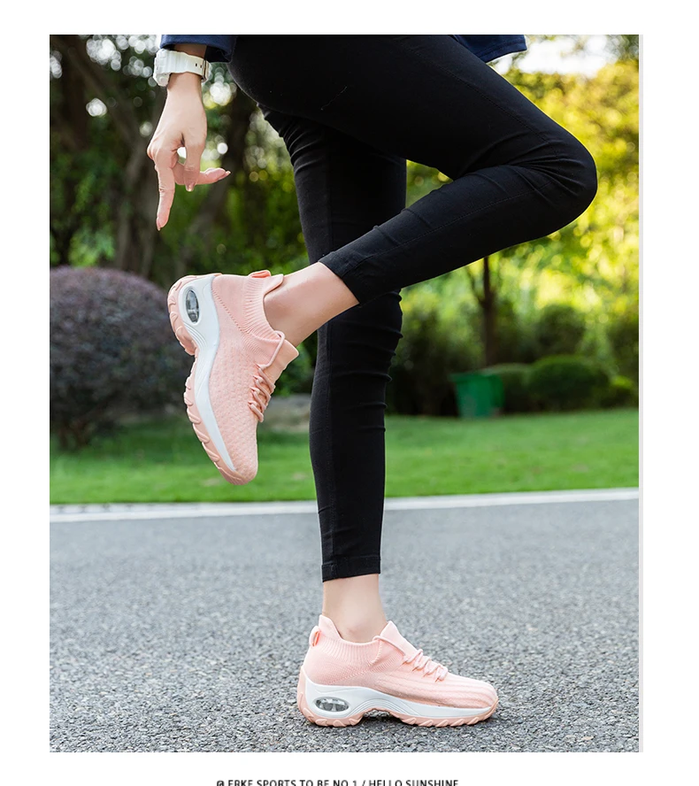 Tenis Mujer sapato feminino; женская обувь для тенниса на воздушной подушке; Tenis Blancos; розовые сетчатые кроссовки; женская спортивная обувь; chaussures femme; 5