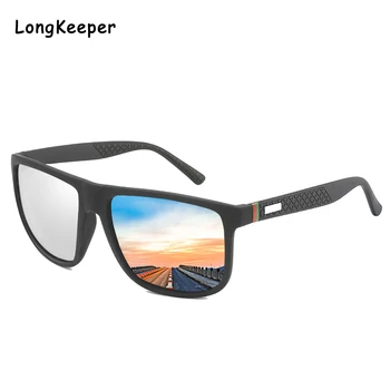 

2020 Square Polarized Men Sunglasses Brand Designer Vintage Women Driving Sports Sun Glasses Silver Mirror Lens Fishing Eyewear