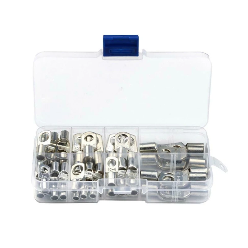 60 Pieces Tinned Copper Terminals Non Insulated Ferrules Pin Cord End Terminal Marine Grade Wire Lugs Connectors | Обустройство дома