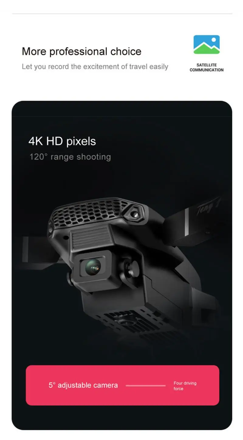 Новый мини Квадрокоптер с дистанционным управлением Wi Fi FPV Дроны камерой Hd 4k 360 °