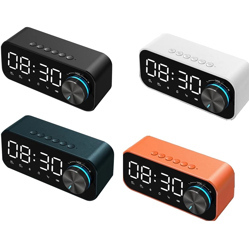 Bluetooth Alarm Clock with Speaker,LED Digital Display Alarm Clock