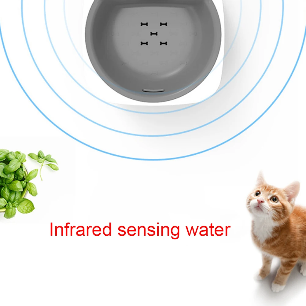 Large Capacity Infrared Induction Cat Smart Filter USB Charging Easy Clean Automatic Circulation Feeder Pet Water Dispenser