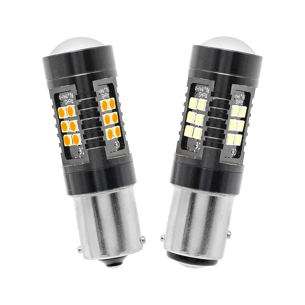 

1pc 12V 24V 1156 BA15S 1157 BAY15D LED CANBUS Car Fog Lamp DRL Light 1200LM 3030 SMD 21 LED Auto Reverse Bulb Brake Lights