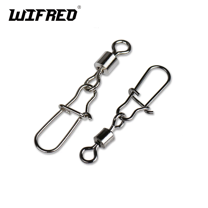 1000PCS Saltwater Fishing Connector Rolling Swivel Interlock Pin Quick