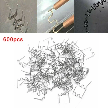 

Silver Hot Stapler 600Pcs Plastic Car Damaged Bumper Repair Kit High Quality