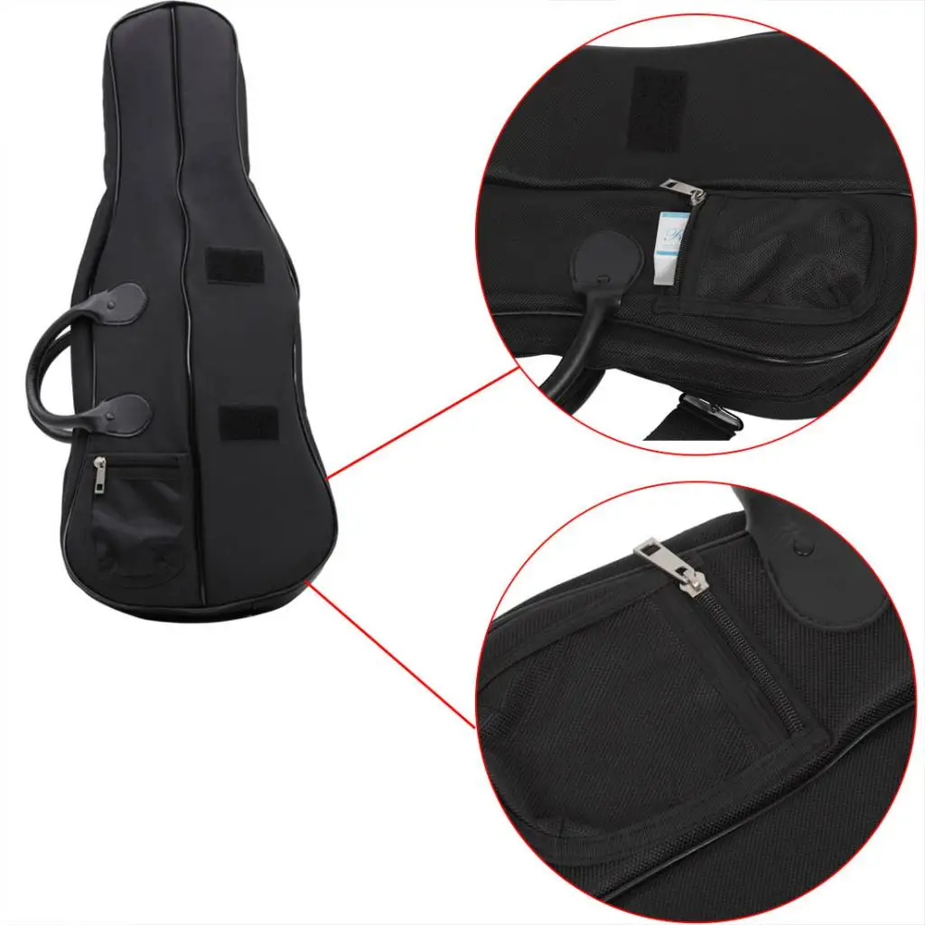Violin Hand Bag Soft Case Storage Box Hand Carry Waterproof Shaped Oxford 4/4 Violin Accessory