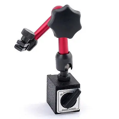 

Portable Dial Indicator On/Off Magnetic Base Stand Black Burgundy