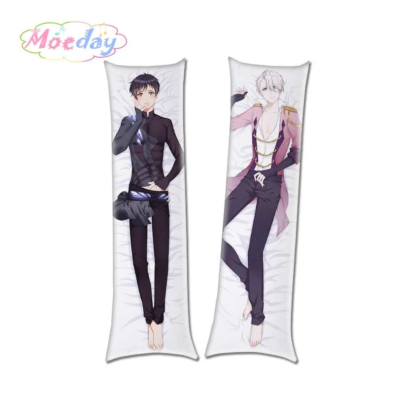 

YURI!!! on ICE Anime Characters Yuri Katsuki Victor Nikiforov Yuri Plisetsky Hugging Body Pillow Cover